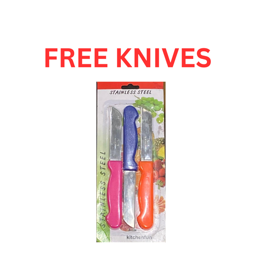 Stainless-Steel Cutting Board With Free Knives