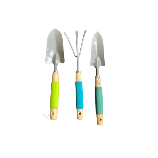 3 pieces Wooden Garden Tools