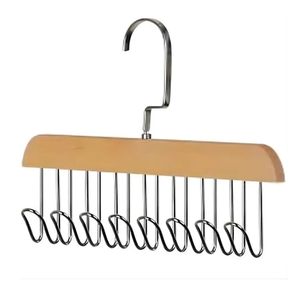 MULTI-HOOK WOODEN HANGER
