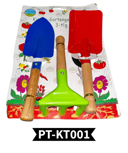 3 pieces Wooden Garden Tools