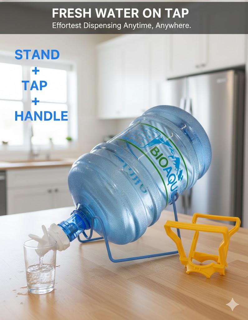 Bottle Stand + Tap + Handle (without bottle)