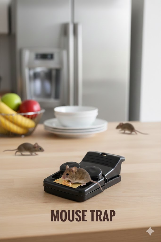 Mouse trap(pack of 1) + Rat Glue Sheet (pack of 4)